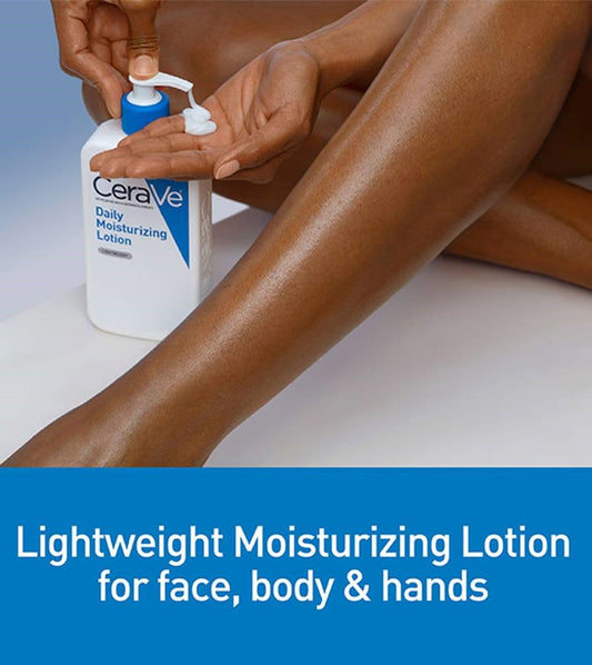 CeraVe Daily Moisturizing Lotion 355ml – Lightweight Daily Hydration (Normal to Dry Skin)